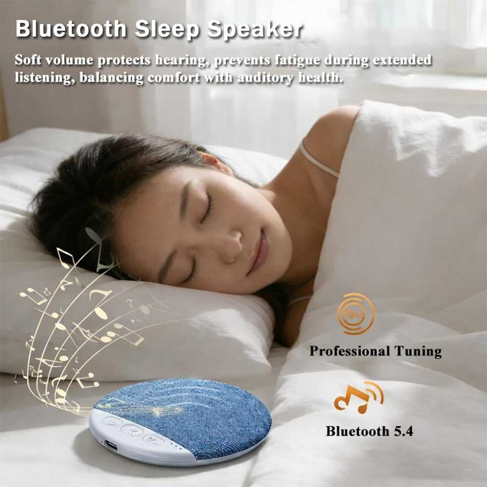 X3 Pro Ultra-Thin Bluetooth Sleep Pillow Speaker | مكبر صوت وسادة النوم بلوتوث فائق النحافة X3 Pro