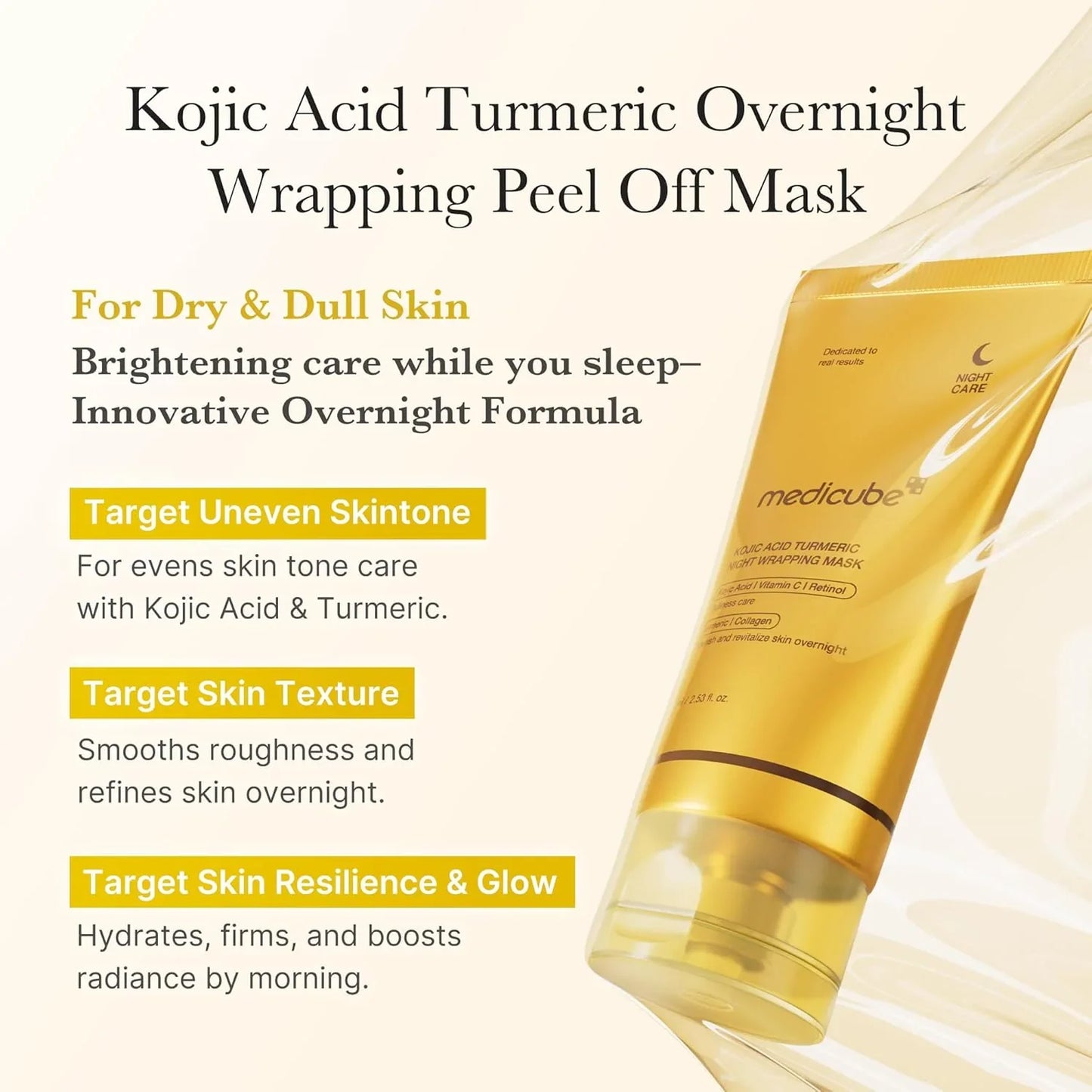 Turmeric Overnight Wrapping Peel Off Mask | قناع الكركم الليلي القابل للتقشير