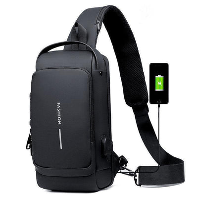 Multifunctional Anti-theft USB Charging Crossbody Shoulder Bag Maxum